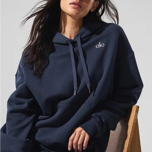 ALO Navy Accolade Hoodie